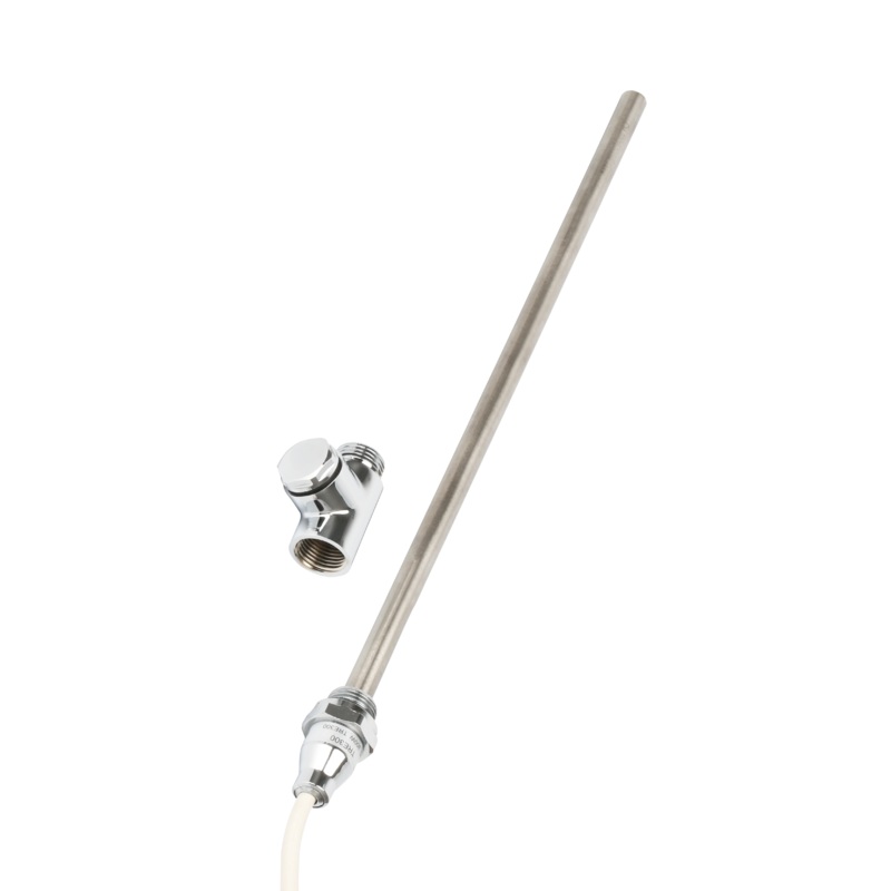 Kartell Chrome Dual Fuel Standard Heated Towel Rail Element & Tee Piece 150 Watts