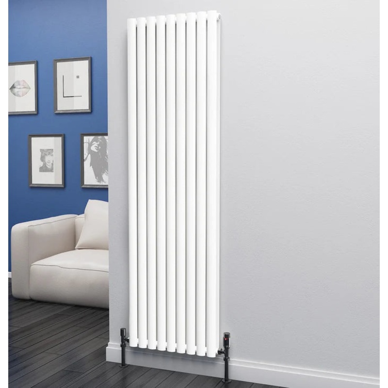 Eastgate Eclipse Steel White Double Panel Vertical Designer Radiator 1800×522