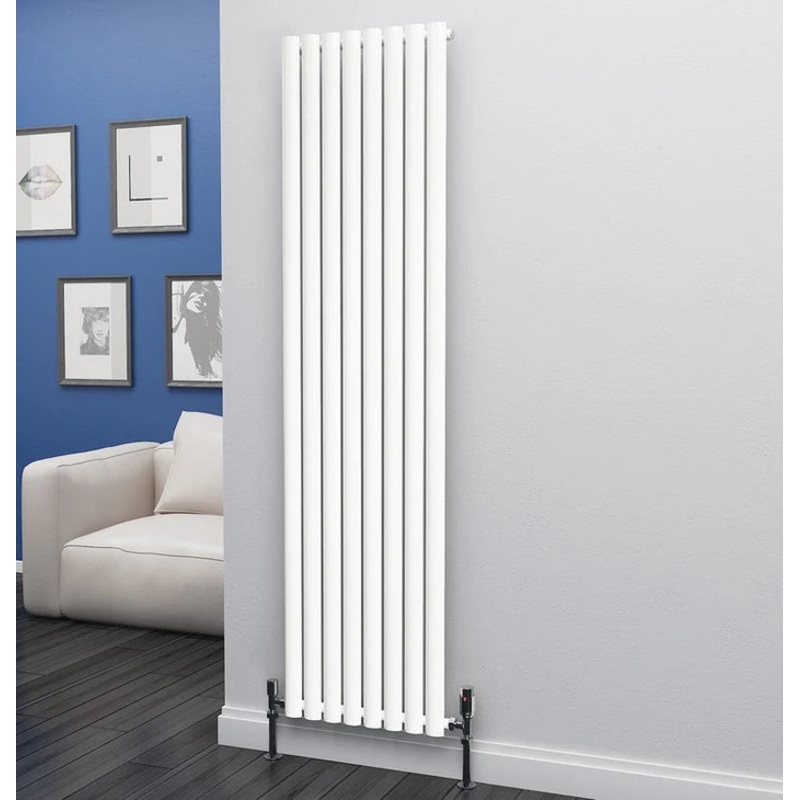 Eastgate Eclipse Steel White Single Vertical Designer Radiators 1800×464