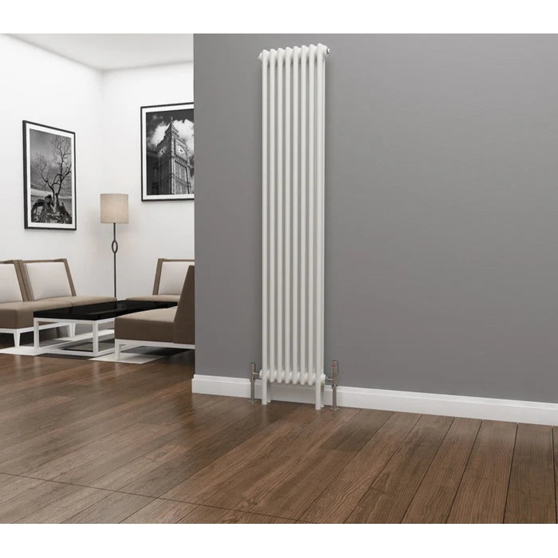 Eastgate Lazarus White Vertical 3 Column Radiators 1800mm x 564mm