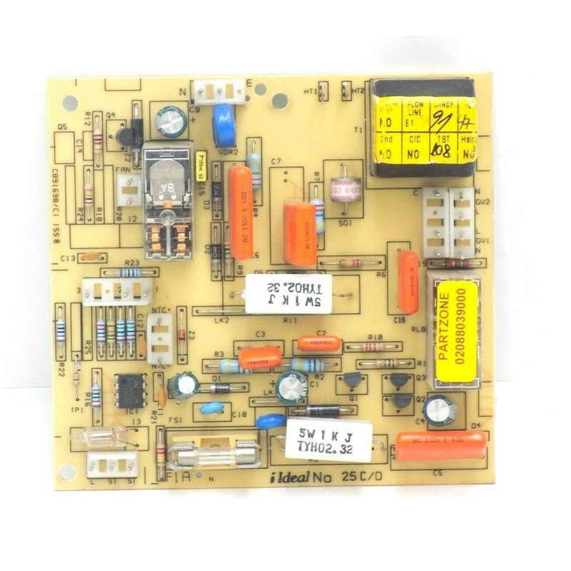 170665 IDEAL BOILER & MEXICO SUPER 40 50 60 70 80 100 125 FF PCB 25C