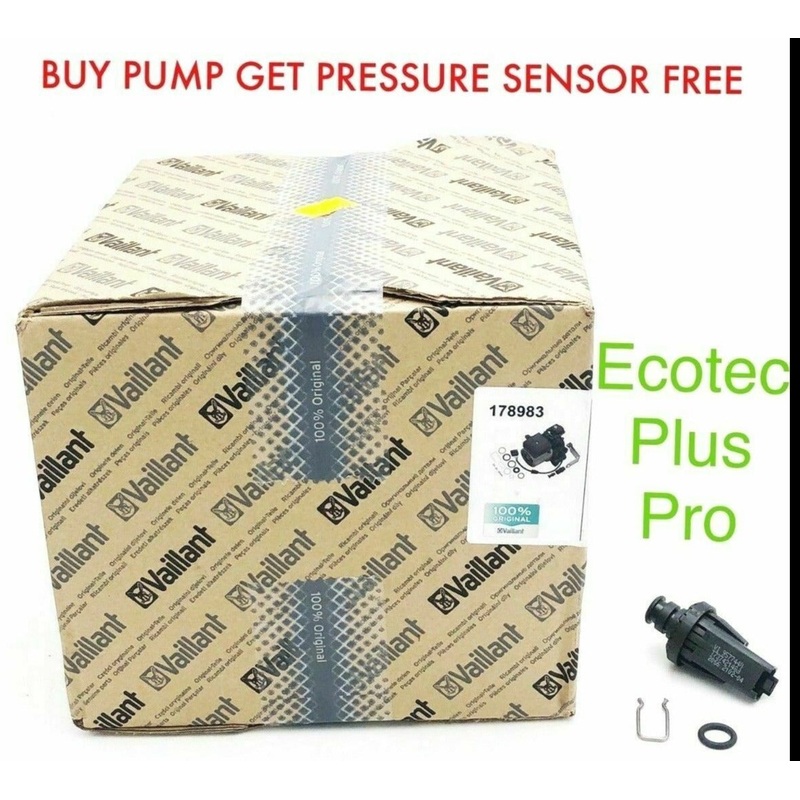 VAILLANT ECOTEC PLUS  F75 FAULLT CODE 824 831 PRO 24 28 PUMP 178983 & PRESSURE SENSOR 0020059717 (BRAND NEW)