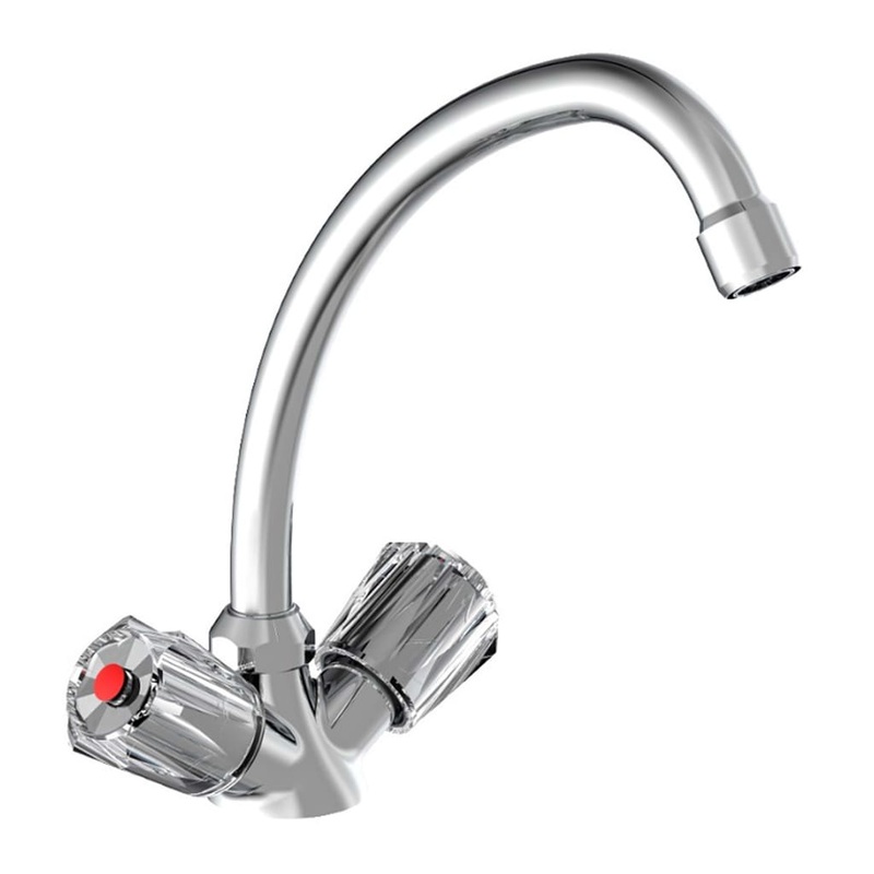 SCH_TTE 2-Handle Sink Mixer Duo-Mix II Low Pressure Chrome