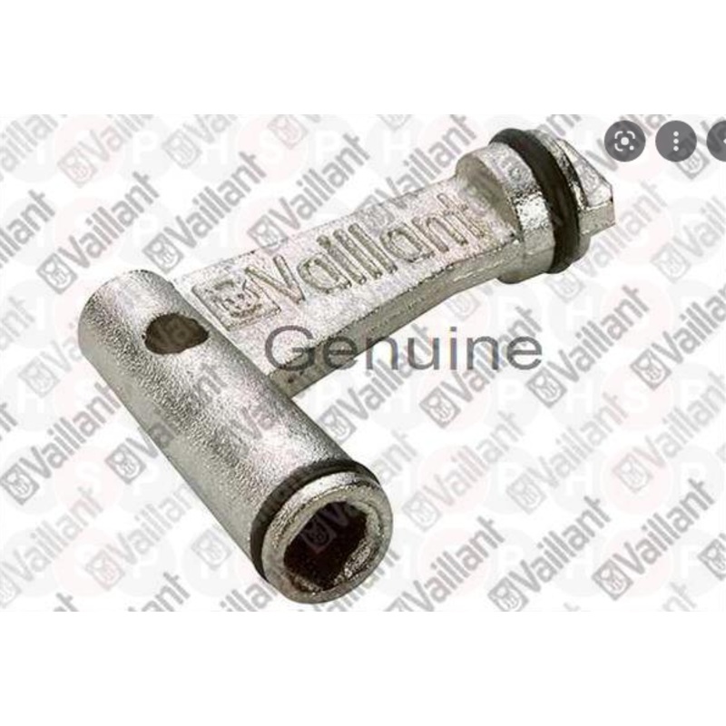 VAILLANT TURBOMAX PLUS 824E 828E 837E DRAIN COCK HANDLE 125151 (BRAND NEW)