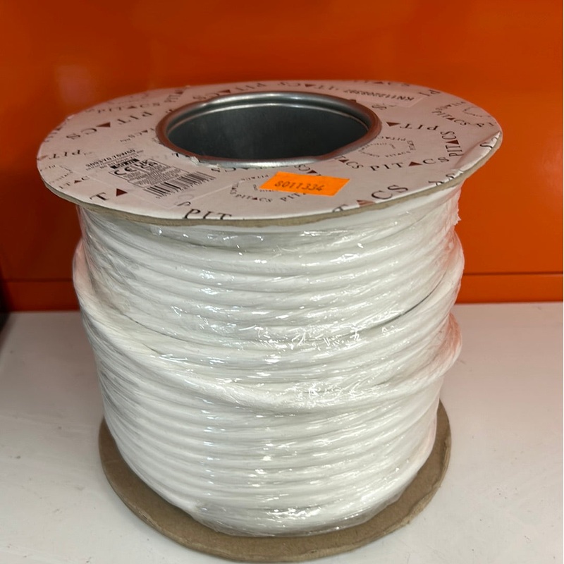 PITACS 3093Y 0.75MM 50M 3 CORE WHITE HEAT RESISTANT FLEX CABLE