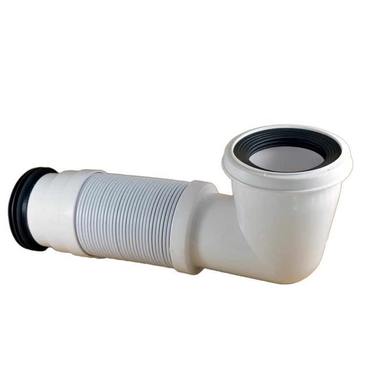 FLEXIBLE WASTE PAN CONNECTOR BENT 90 DEGREE
