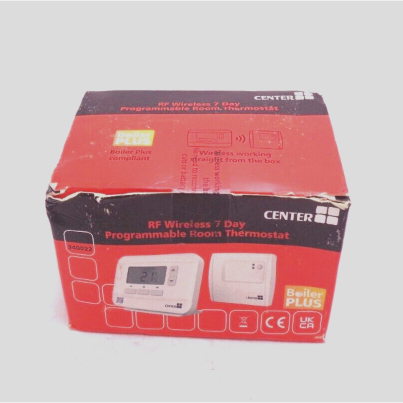 CENTER RF WIRELESS 7 DAYS PROGRAMMABLE ROOM THERMOSTAT – BRAND NEW