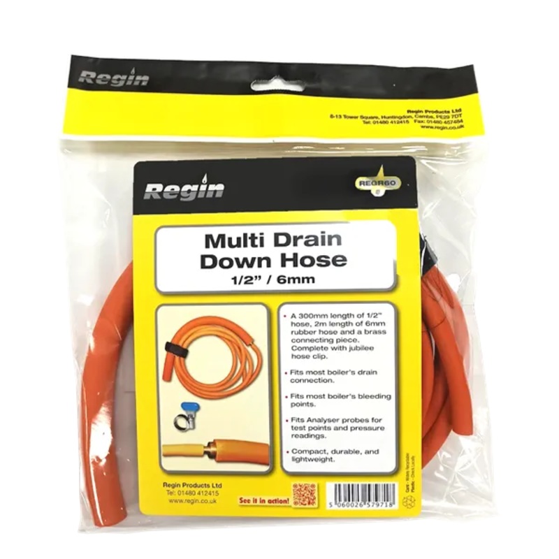 REGR60 MULTI DRAIN DOWN HOSE 1/2/6mm