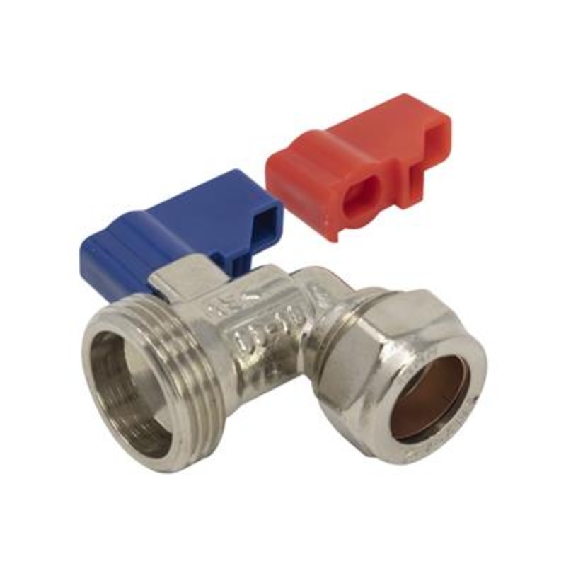 GENBRA 15mm x 3/4 Angled Washing Machine Tap Item No. BFWMVA-15E