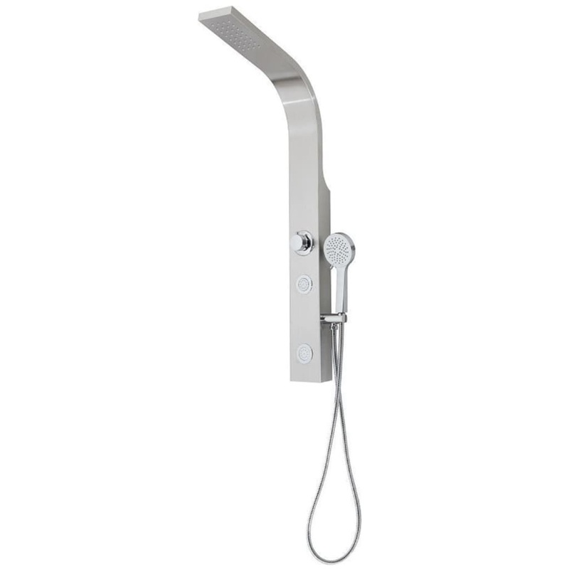 SCH_TTE Shower Panel SANSIBAR Stainless Steel Colour