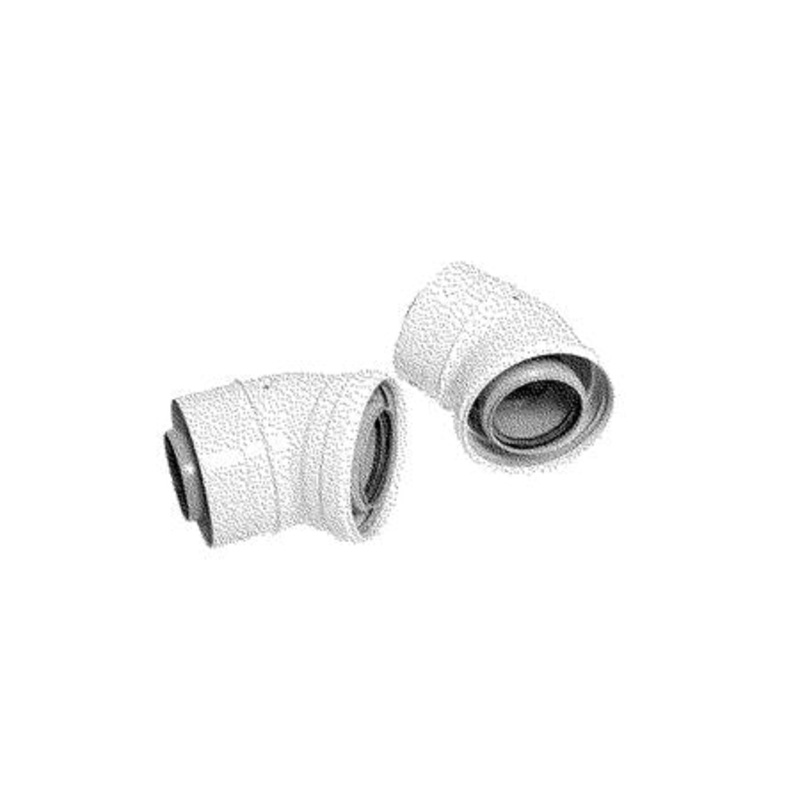 Ideal V3 45 Degree Boiler Flue Elbow 203131