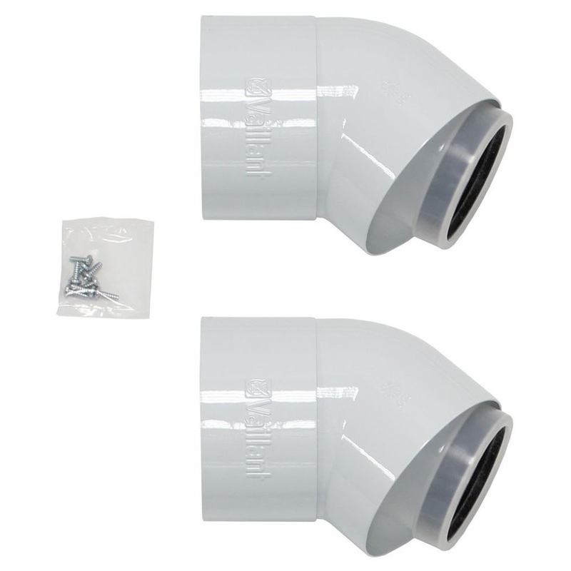 Vaillant 80/125 45 Degree Flue Bends (Pack Of 2)