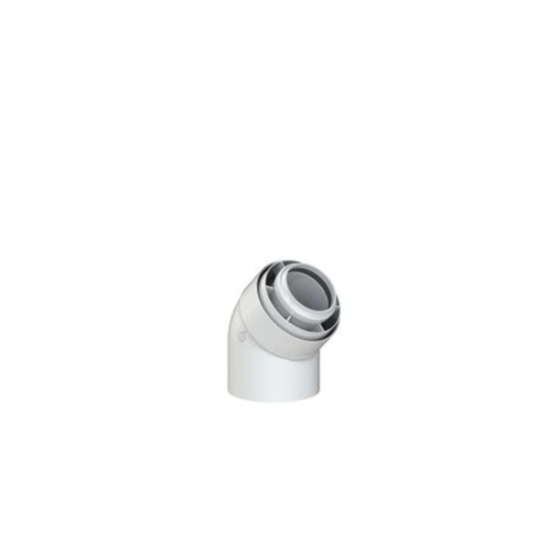 Viessmann Sc 45 Degree Boiler Flue Elbow 60/100mm 2 Pack 7373227