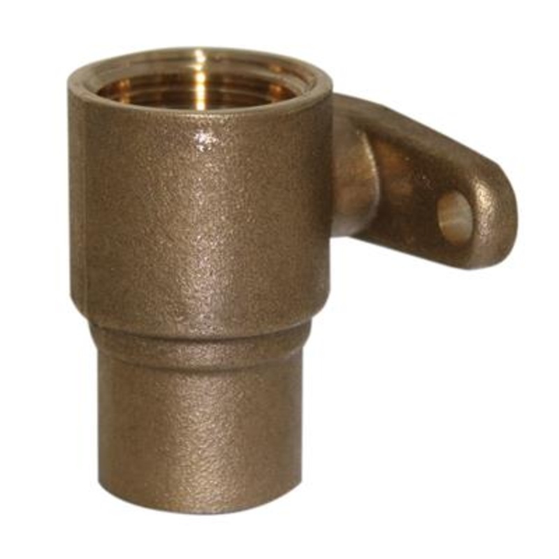 GENBRA 15mm x 1/2 Straight Gas Wallplate Taper Item No. BFGASWPS-15D