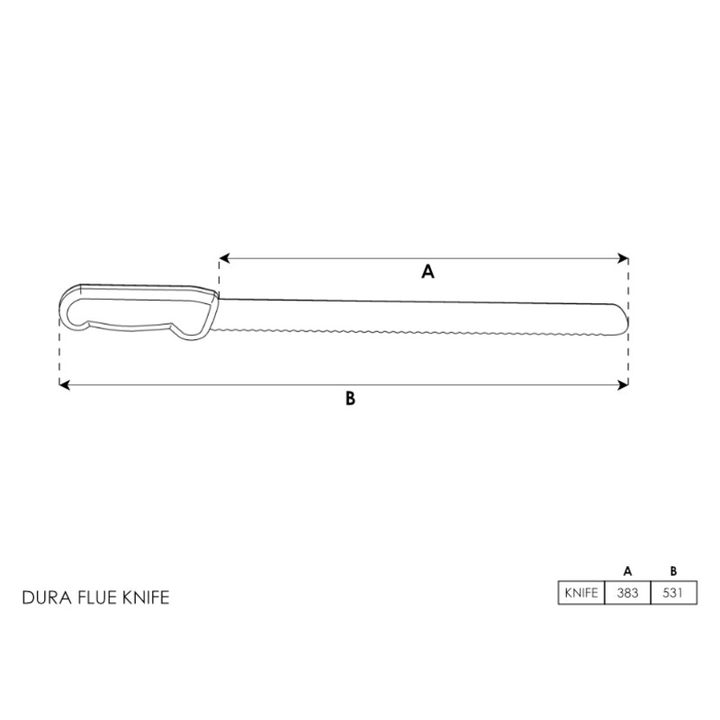 Dura Flue Cutting Knife