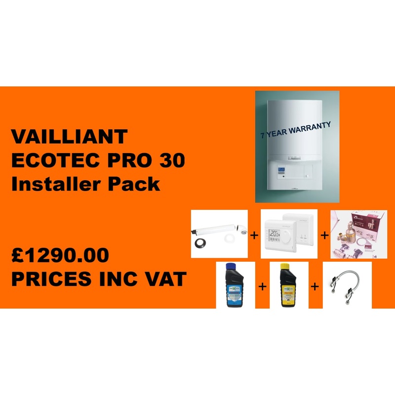 Vaillant ecoTEC Pro 30 30kW+Flue+Installer PACK