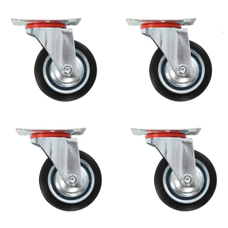 Berkfield 24 pcs Swivel Casters 75 mm