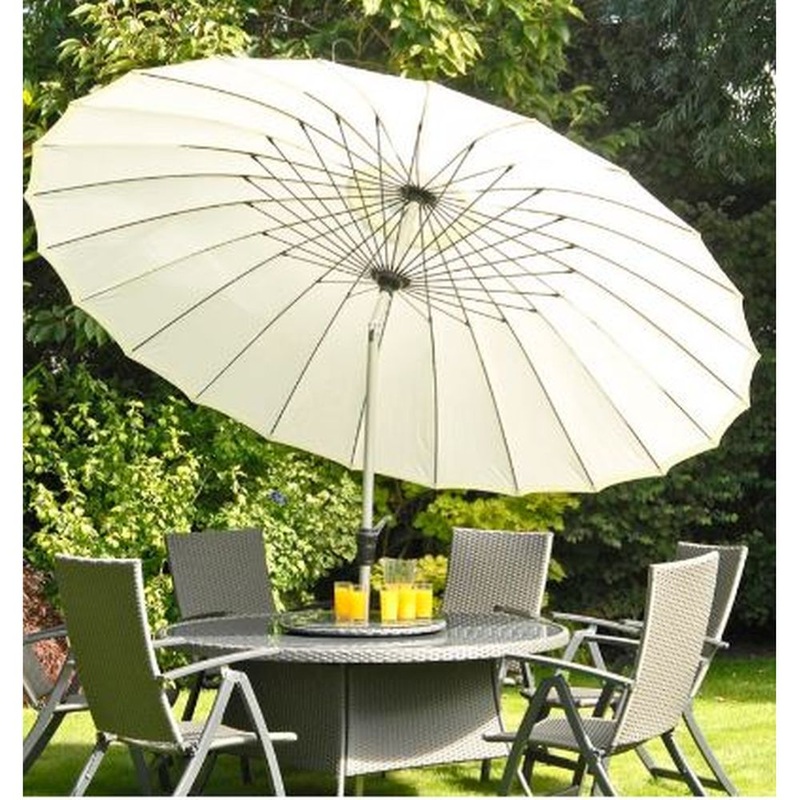 2.7m Ecru Shanghai Parasol