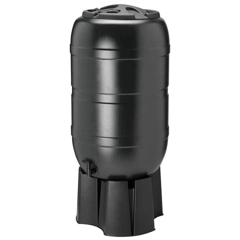 210 litre Water Butt with stand & downpipe kit
