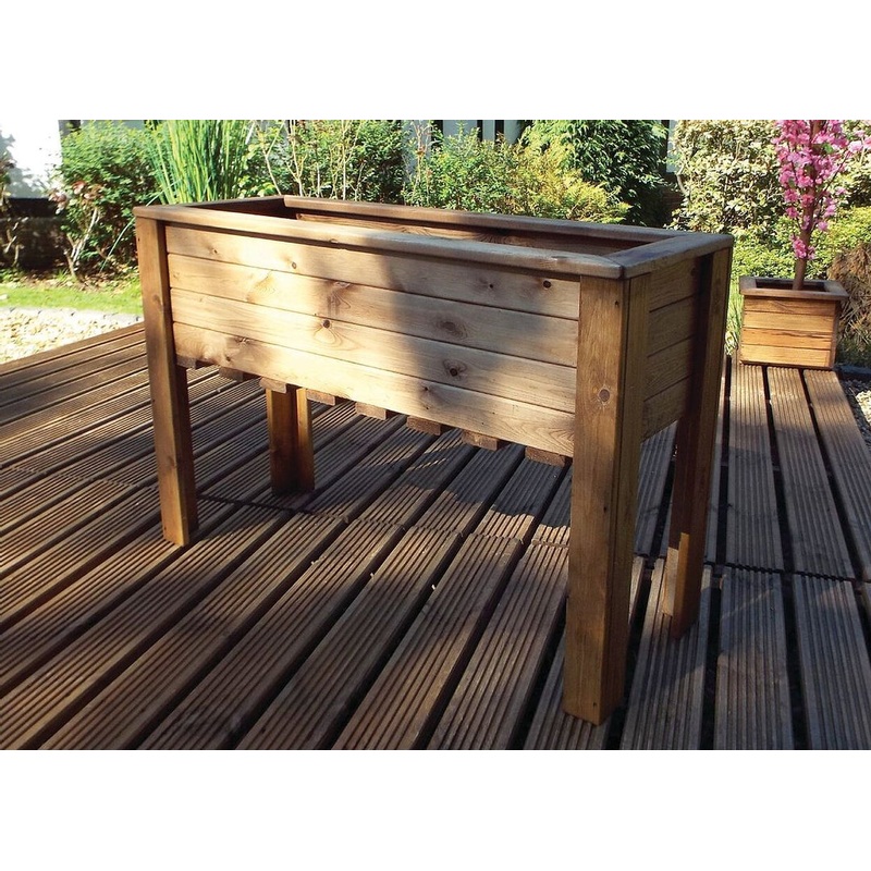 Large Raised Wooden Trough