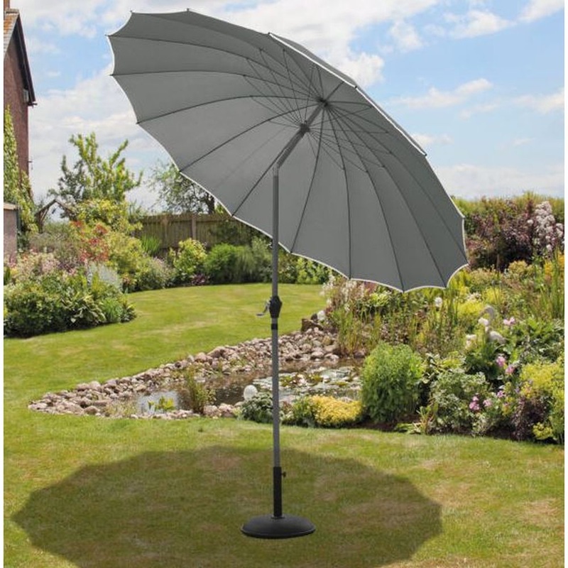 2.7m Grey Shanghai Parasol