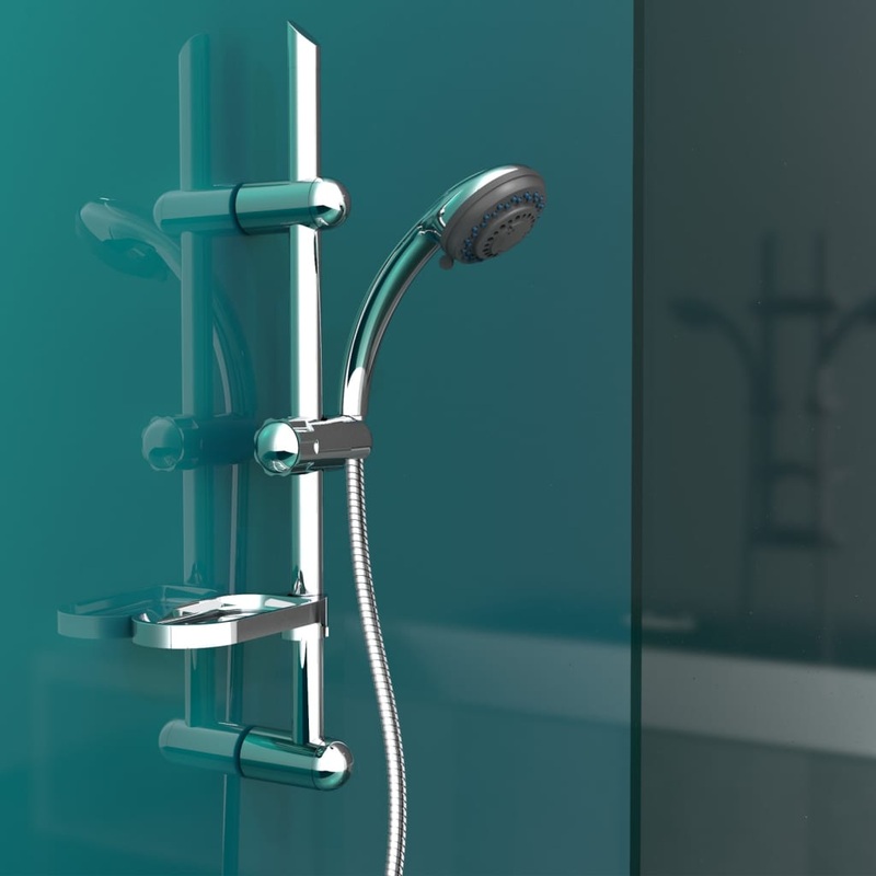 EISL Shower Bar Set with 5 Function VARIABILE Chrome