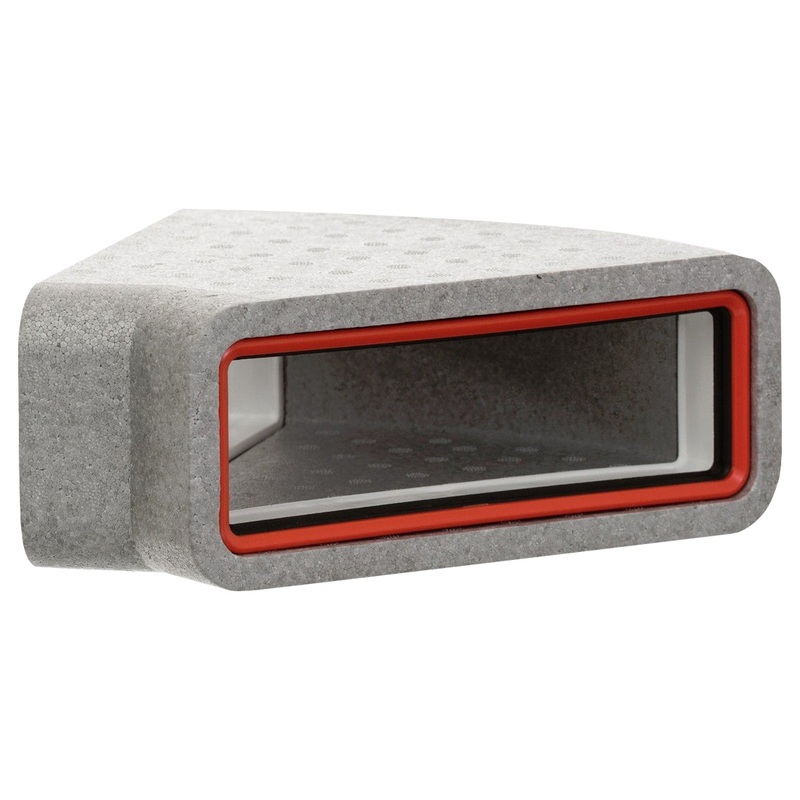 Thermal Rectangular Horizontal 45 Bend