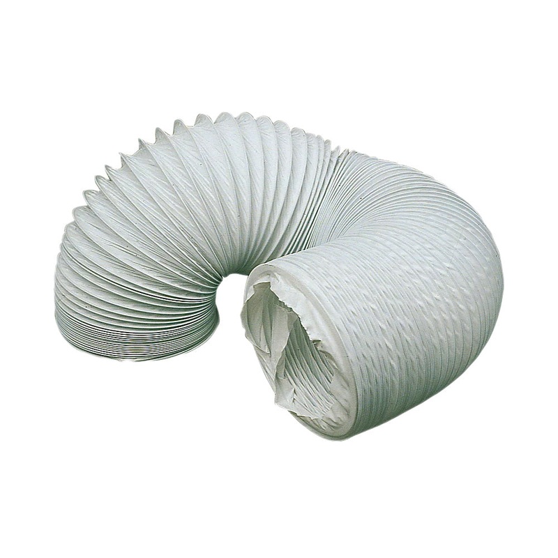 Domus Flexible PVC Hose|3 Meter 100mm white flexible hose|3 Meter 125mm white flexible hose|3 Meter 150mm white flexible hose