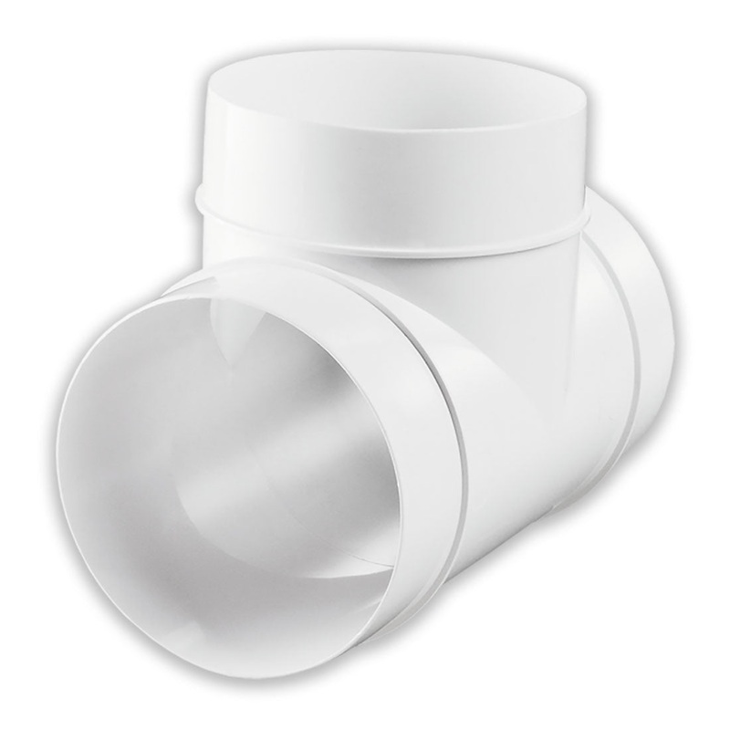 PVC T Piece Round|100mm T-Piece -|125mm T-Piece -|150mm T-Piece –
