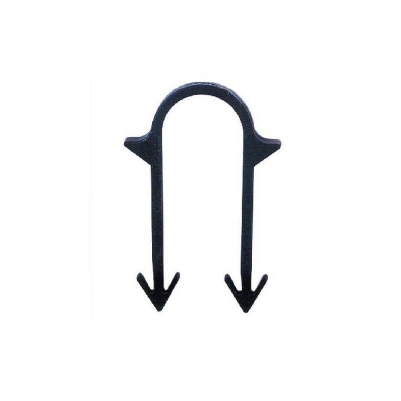 60mm Black Tacker Clips, taped, box of 300