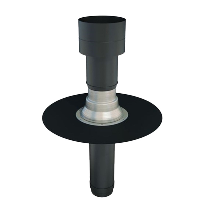 Ubbink Flat Roof Vent|OFT 5 EPDM 125mm with Rubber Flashing|OFT 5 EPDM 150mm with Rubber Flashing