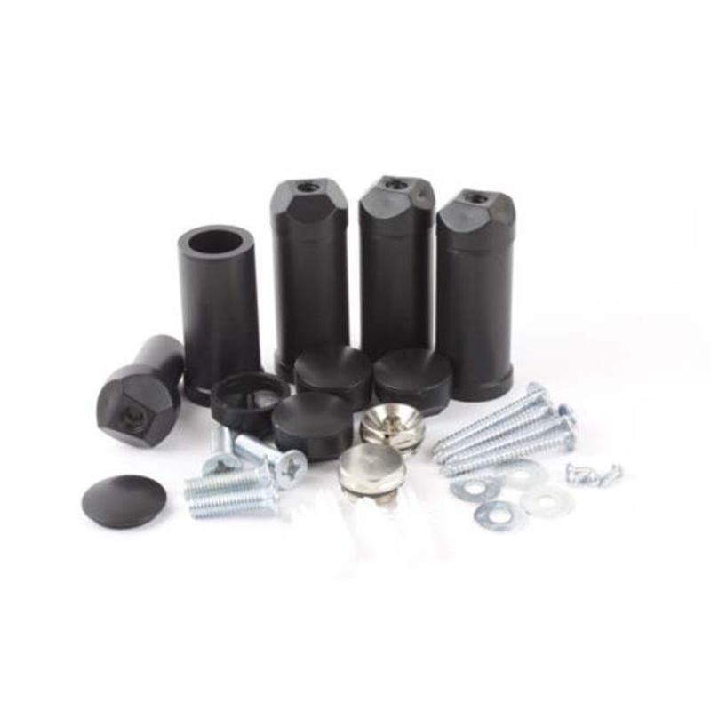 Black Universal Wall Brackets for Heated Towel Rail Radiator Full