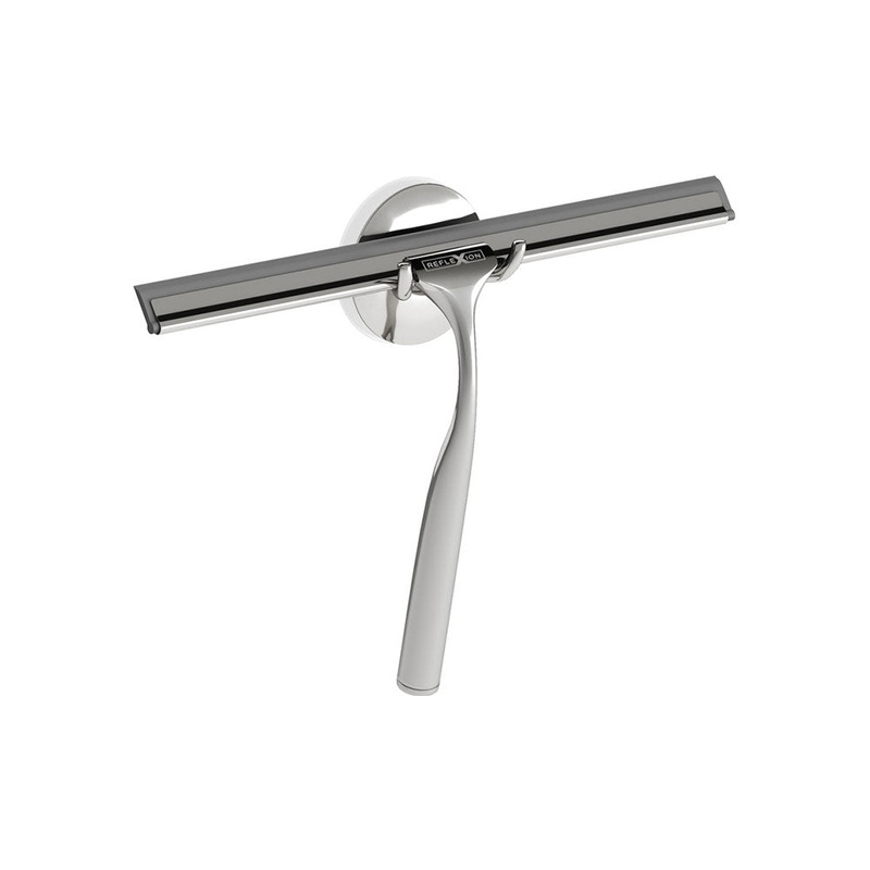 Pureflo Shower Blade Squeegy With Suction Cup Holder Steel