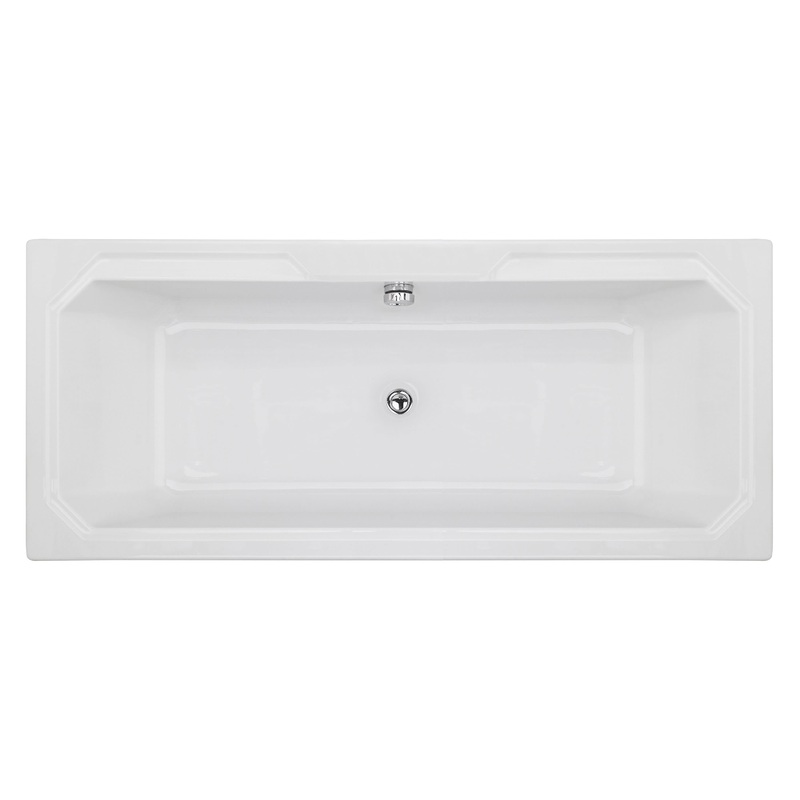 Nuie Ascott Rectangular Double Ended Bath – 1800mm x 800mm – White
