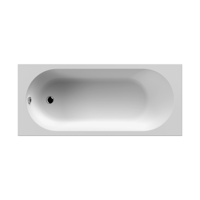 Nuie Otley Rectangular Single Ended Bath – 1675mm x 700mm – White