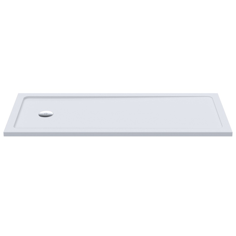 Nuie Slip Resistant 1700mm x 700mm Bath Replacement Rectangular Shower Tray – White