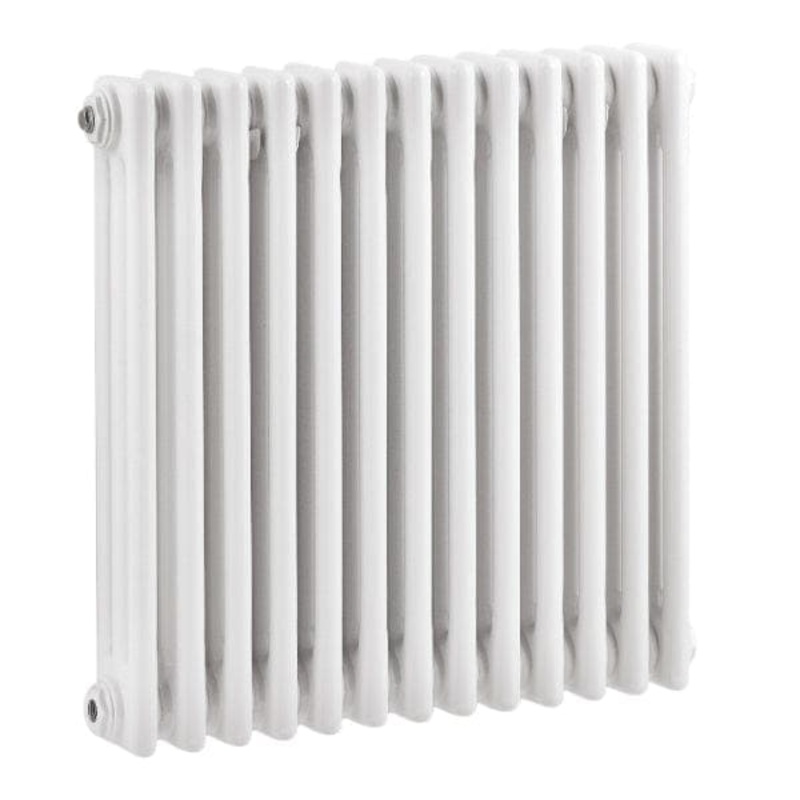Nuie Colosseum Horizontal Triple Panel Radiator, Traditional Radiator, Ideal for Bathroom, Kitchen, Living Room, 600mm x 605mm, White