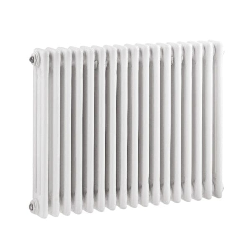 Nuie Colosseum Horizontal Triple Panel Radiator, Traditional Radiator, Ideal for Bathroom, Kitchen, Living Room, 600mm x 777mm, White