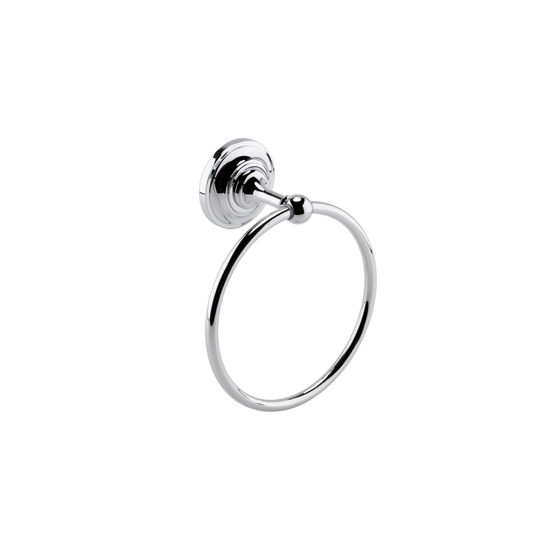 Nuie Traditional Towel Ring – Chrome