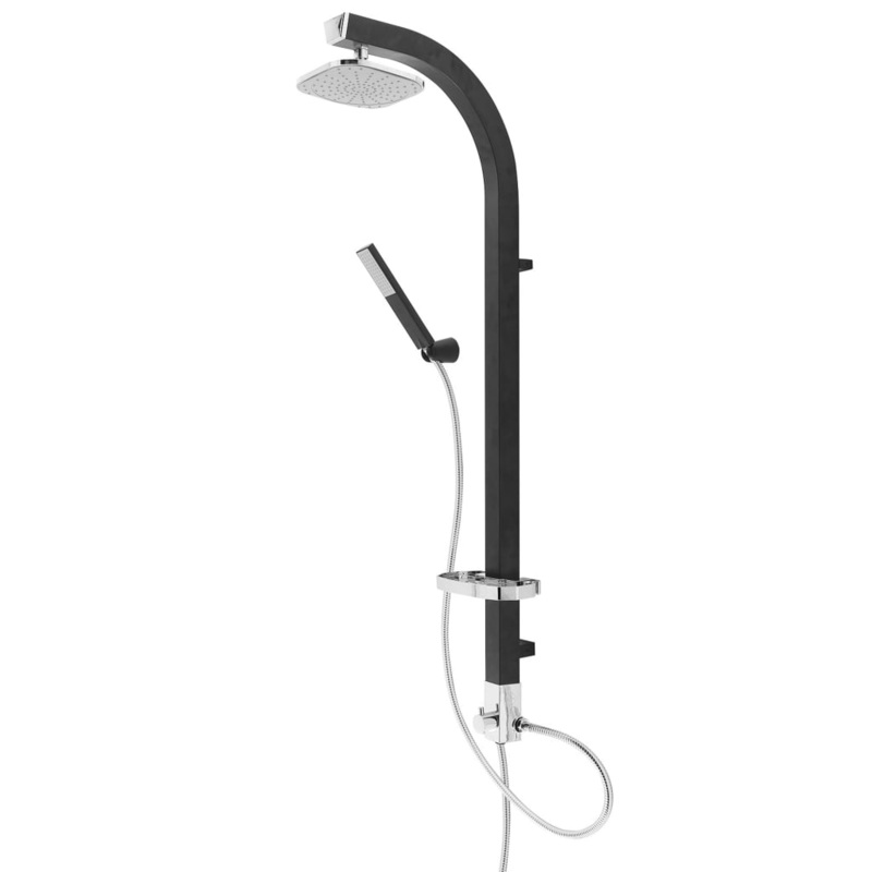 SCH_TTE Overhead Shower Set MADAGASKAR Black-Chrome
