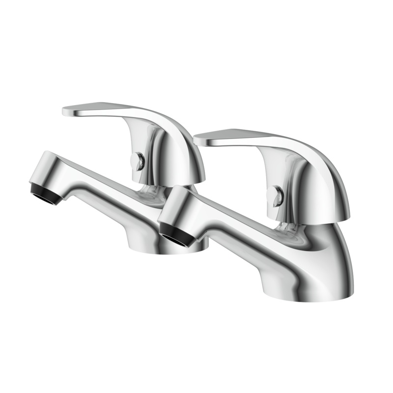 Aqualla Eco Basin Taps|Chrome|Polished|Lifestyle