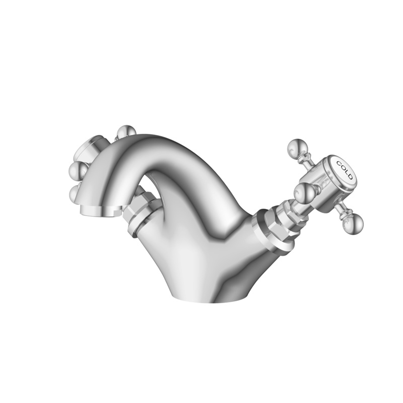 Aqualla Georgia Basin Mono|Chrome|Polished|Traditional
