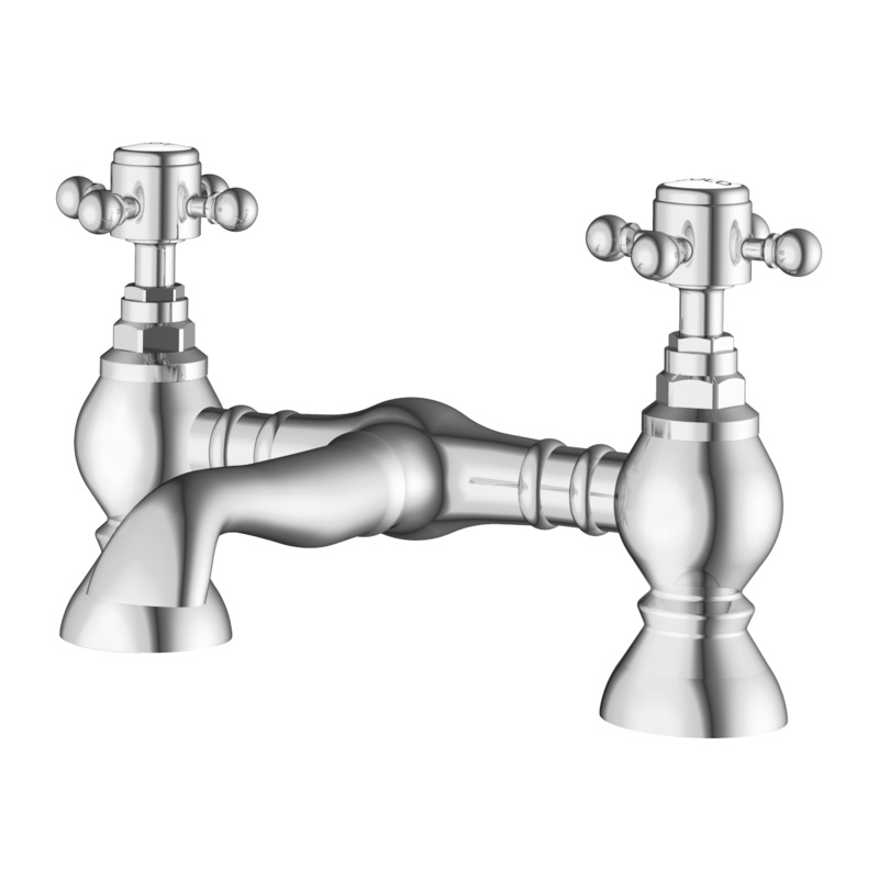 Aqualla Georgia Bath Filler|Chrome|Polished|Traditional