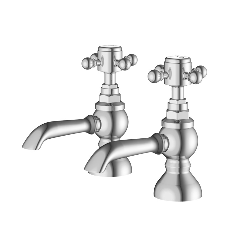 Aqualla Georgia Bath Taps|Chrome|Polished|Traditional
