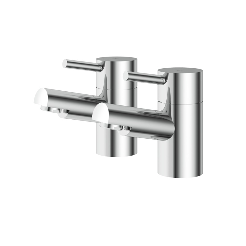 Aqualla Vine Pair Bath Taps|Chrome|Polished|Lifestyle