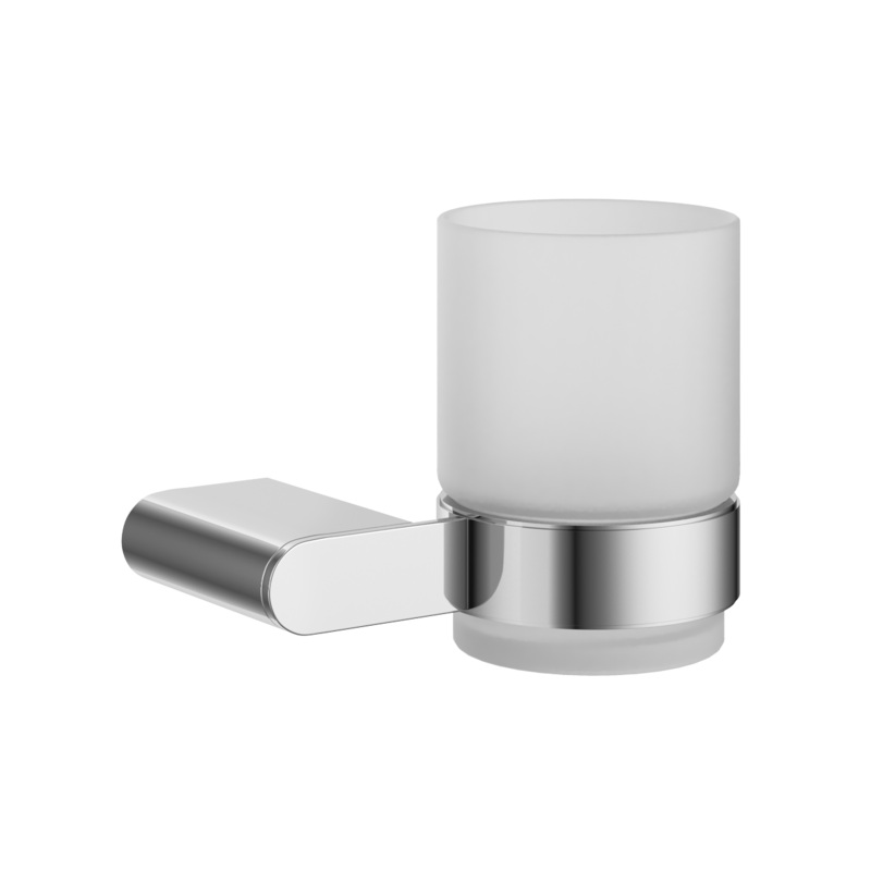 Bryant Single Tumbler Holder|Chrome|Polished|Contemporary