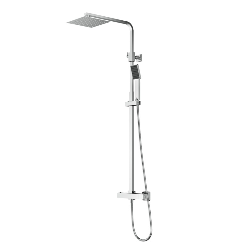 Eco Drench Square|Chrome|Polished|Contemporary