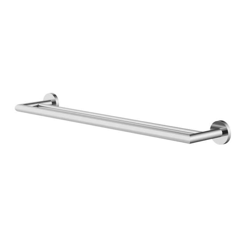 Luca Double Towel Rail|Chrome|Polished|Contemporary