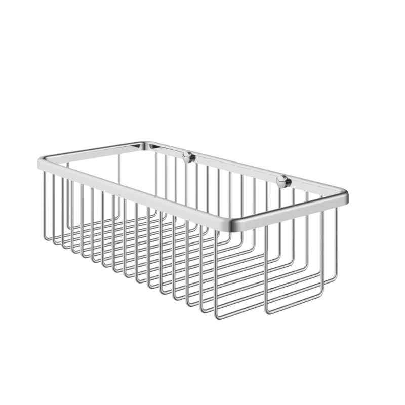 Rectangular Shower Basket|Chrome|Polished|Contemporary