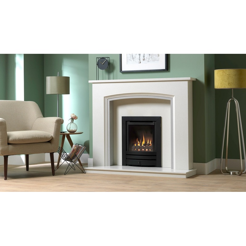 Glass fronted mid-depth HE|Pre-Fabricated|Pre-Cast|Brick Chimney